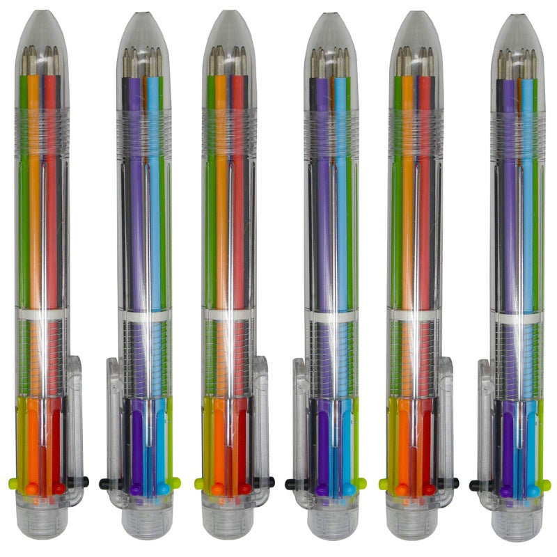 Maydahui 20 PCS Multicolor Ballpoint Pen 6-in-1 Assorted Colors Retractable Ball point Pens for Smooth Writing - Image 1